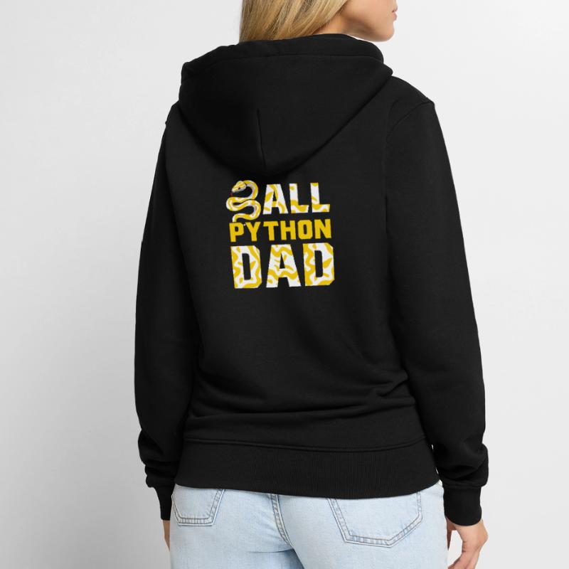 Banana Ball Python Herpetologist Ball Python Dad Unisex Premium Bio Zip Hoodie