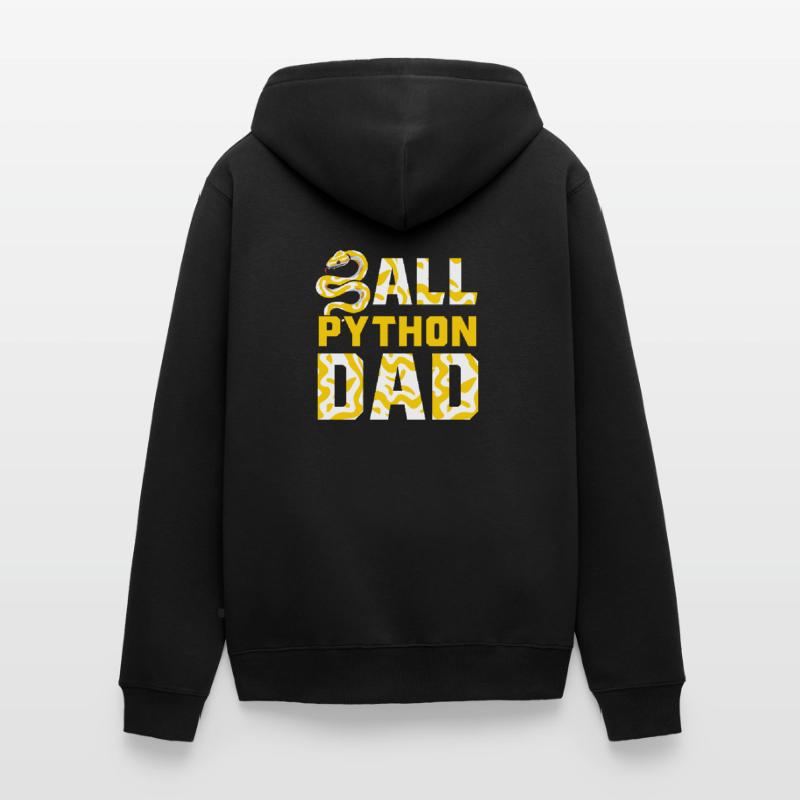 Banana Ball Python Herpetologist Ball Python Dad Unisex Premium Bio Zip Hoodie