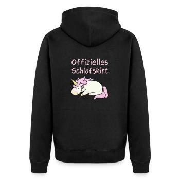 T-shirt de sommeil paresseux paresseux paresseux - Veste à capuche bio Premium Unisexe - noir - Dos - Nico (187cm)