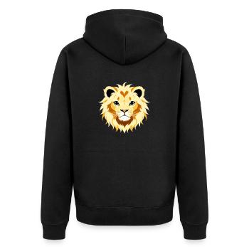 Royal Cartoon Lion Lions Comic 4 - Veste à capuche bio Premium Unisexe - noir - Dos - Nico (187cm)