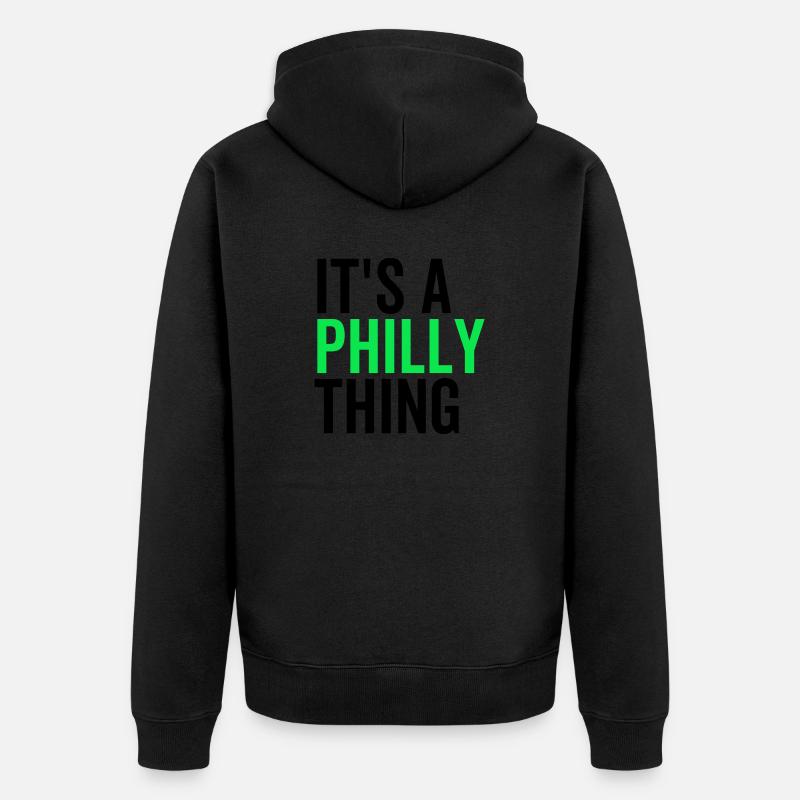 Es ist eine Philly-Sache - Unisex Premium Bio Zip Hoodie - Schwarz