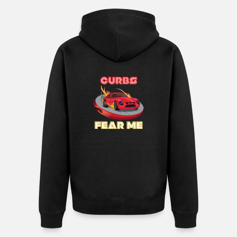 Les freins me craignent - Veste à capuche bio Premium Unisexe - noir