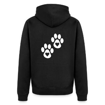 Hund Chien - Veste à capuche bio Premium Unisexe - noir - Dos - Nico (187cm)
