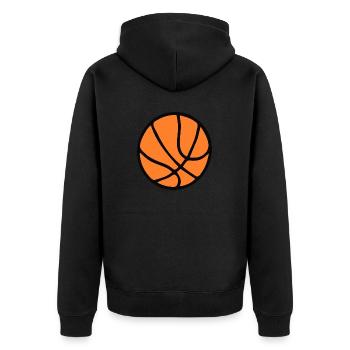Basket-ball. - Veste à capuche bio Premium Unisexe - noir - Dos - Nico (187cm)