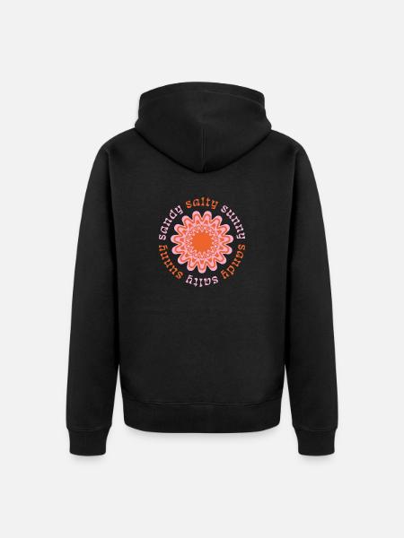 Sommer - Unisex Premium Bio Zip Hoodie - Schwarz