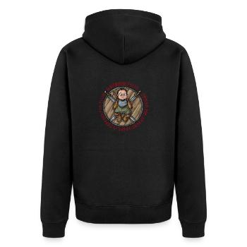 Enfant viking Ronja - Veste à capuche bio Premium Unisexe - noir - Dos - Nico (187cm)