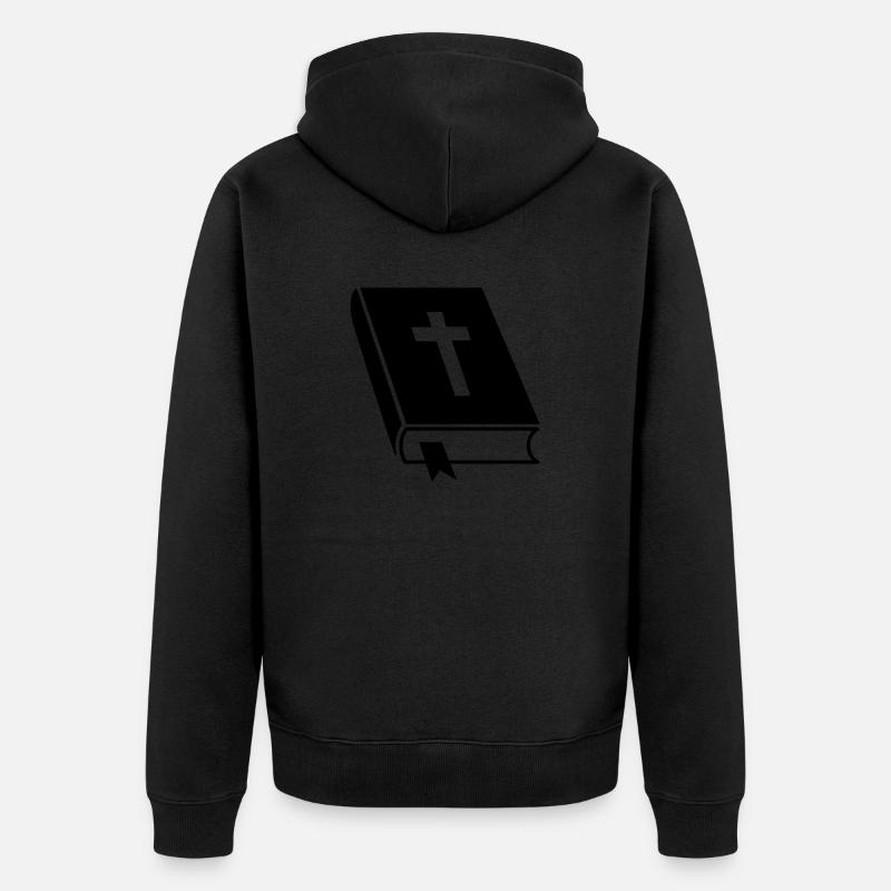 1c Bible - Veste à capuche bio Premium Unisexe - noir