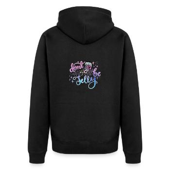 Ocean Sublimation - Unisex Premium Organic Zip Hoodie - black - Back - Nico (187cm)