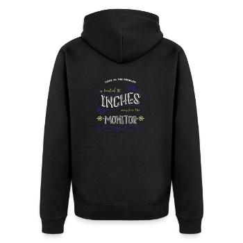 pirater les doigts des joueurs anonymes attendez-vous à nous - Veste à capuche bio Premium Unisexe - noir - Dos - Nico (187cm)
