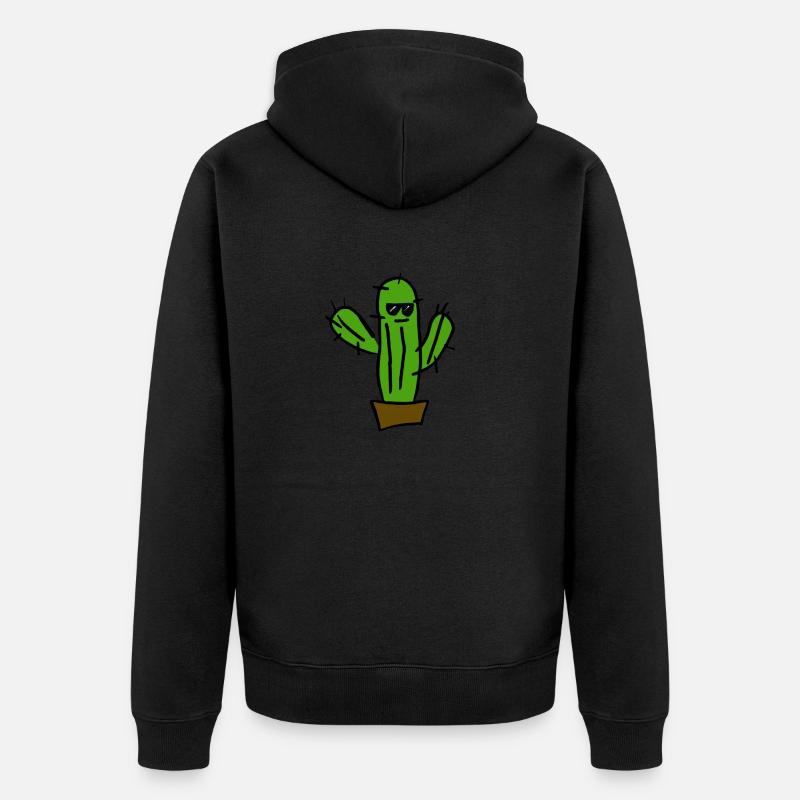 Cactus cool - Veste à capuche bio Premium Unisexe - noir