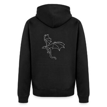 Dragon - Veste à capuche bio Premium Unisexe - noir - Dos - Nico (187cm)