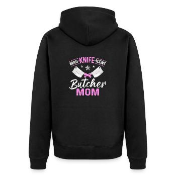 Butcher Butcher Butcher Butcher’s Gift - Veste à capuche bio Premium Unisexe - noir - Dos - Nico (187cm)