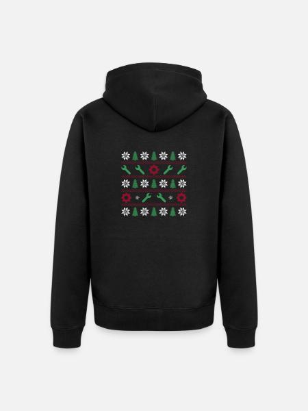 Tools Ugly Christmas - Unisex Premium Organic Zip Hoodie - black