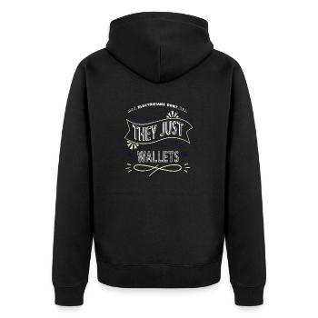 Super ingénieur électricien électricien accessoire - Veste à capuche bio Premium Unisexe - noir - Dos - Nico (187cm)