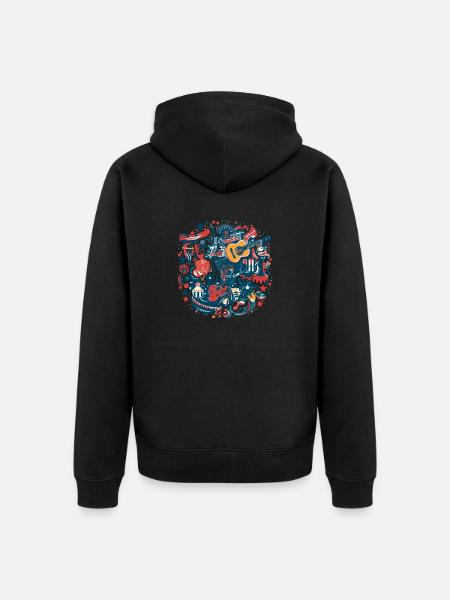 American folklore - Unisex Premium Organic Zip Hoodie - black