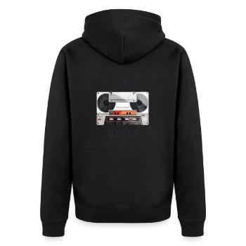 J’ai -- ans - Veste à capuche bio Premium Unisexe - noir - Dos - Nico (187cm)