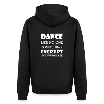 Danse Musique de danse - Veste à capuche bio Premium Unisexe - noir - Dos - Nico (187cm)