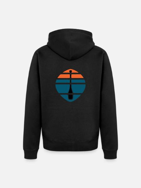 Paddle Sunset Logo - Veste à capuche bio Premium Unisexe - noir