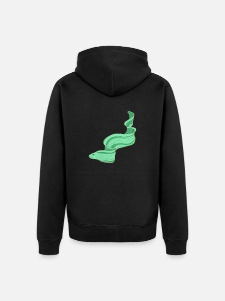 Meerestiere - Unisex Premium Bio Zip Hoodie - Schwarz