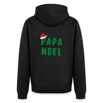 PAPA NOËL - Veste à capuche bio Premium Unisexe - noir - Dos - Nico (187cm)