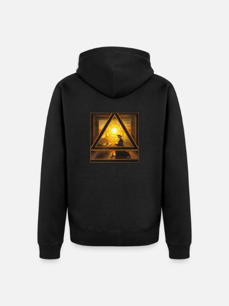 The Grand Master - Unisex Premium Organic Zip Hoodie - black