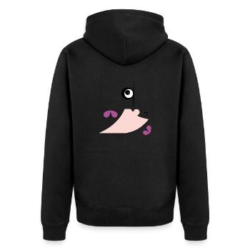 Drôle d'amour - Veste à capuche bio Premium Unisexe - noir - Dos - Nico (187cm)