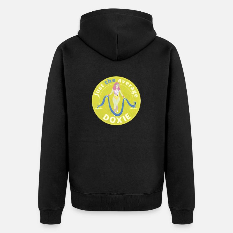 Juste la doxie moyenne. - Veste à capuche bio Premium Unisexe - noir