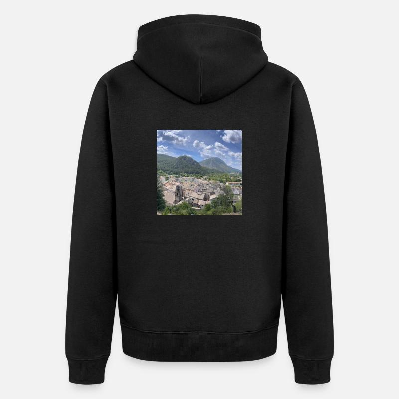 Castellane - Veste à capuche bio Premium Unisexe - noir