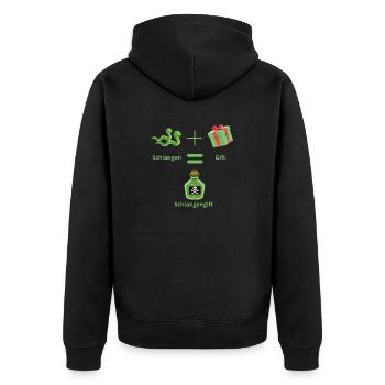 Venin de serpent - Veste à capuche bio Premium Unisexe - noir - Dos - Nico (187cm)
