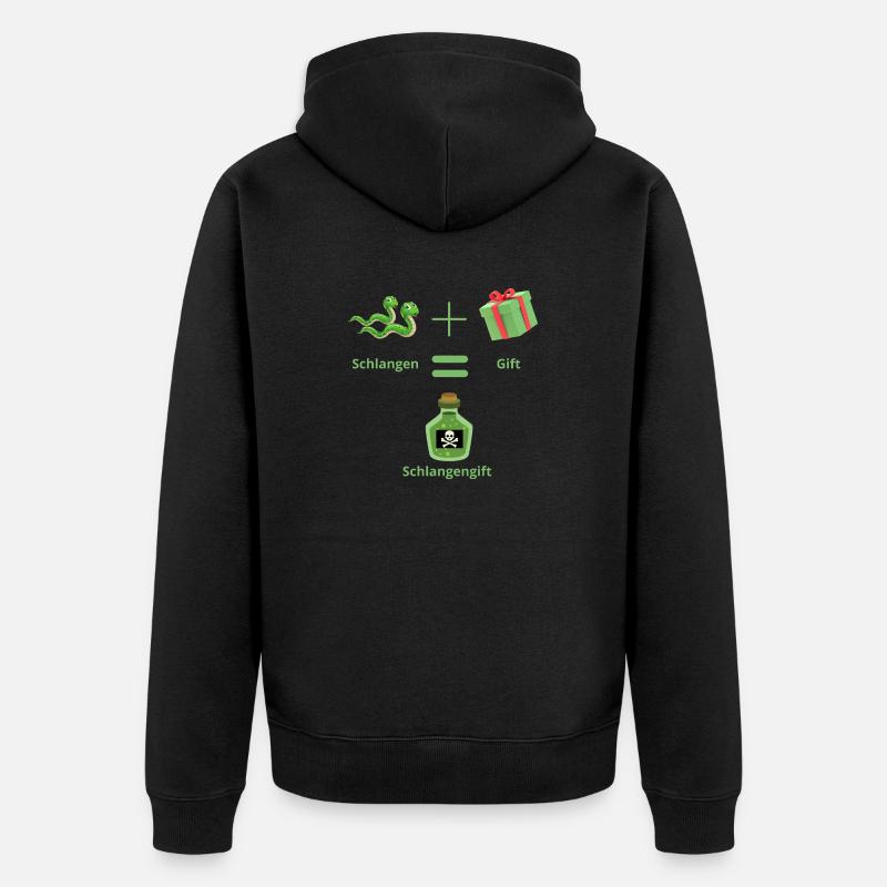 Venin de serpent - Veste à capuche bio Premium Unisexe - noir