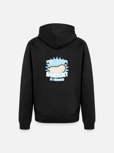 Before I get excited - Unisex Premium Organic Zip Hoodie - black