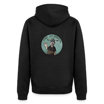 Nez Orc Banane - Veste à capuche bio Premium Unisexe - noir - Dos - Nico (187cm)