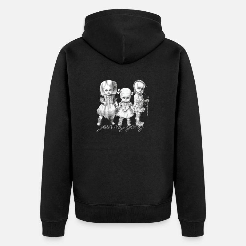 Goth babys - Unisex Premium Bio Zip Hoodie - Schwarz