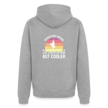 Dancing Dance Music - Unisex Premium Bio Zip Hoodie - Grau meliert - Hinten - Nico (187cm)