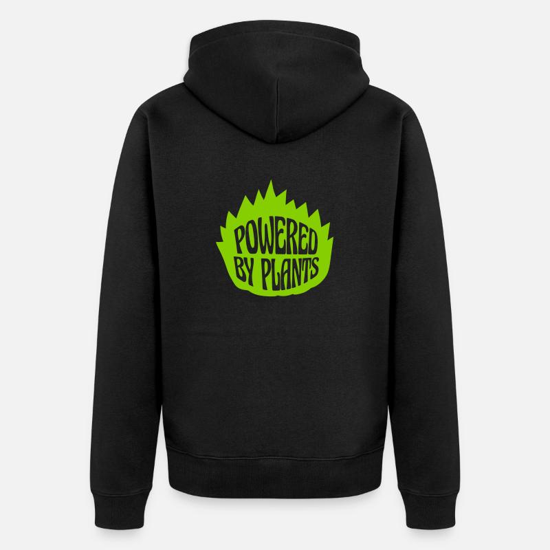 Propulsé par des plantes - Veste à capuche bio Premium Unisexe - noir