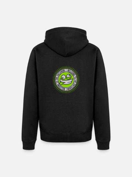 Face Crazy Shitshow - Veste à capuche bio Premium Unisexe - noir