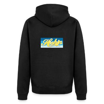 Hoshin Compass Cadeau élégant - Design rétro - Veste à capuche bio Premium Unisexe - noir - Dos - Nico (187cm)