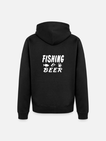 Pêche - Veste à capuche bio Premium Unisexe - noir