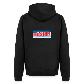 Hoshin Compass Cadeau élégant - Design rétro - Veste à capuche bio Premium Unisexe - noir - Dos - Nico (187cm)