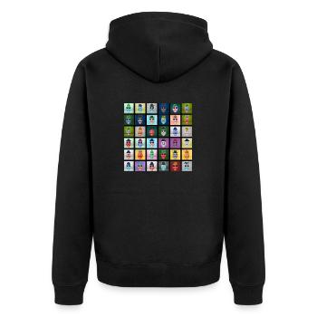 Charlatan Mageddon NFT - Veste à capuche bio Premium Unisexe - noir - Dos - Nico (187cm)