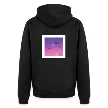 chill light - Veste à capuche bio Premium Unisexe - noir - Dos - Nico (187cm)