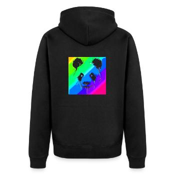 Panda | | Panda Bear Asie | Animaux - Veste à capuche bio Premium Unisexe - noir - Dos - Nico (187cm)