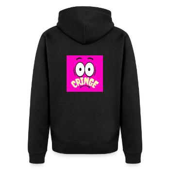 Foreign Shame - In Youth Language - Unisex Premium Organic Zip Hoodie - black - Back - Nico (187cm)