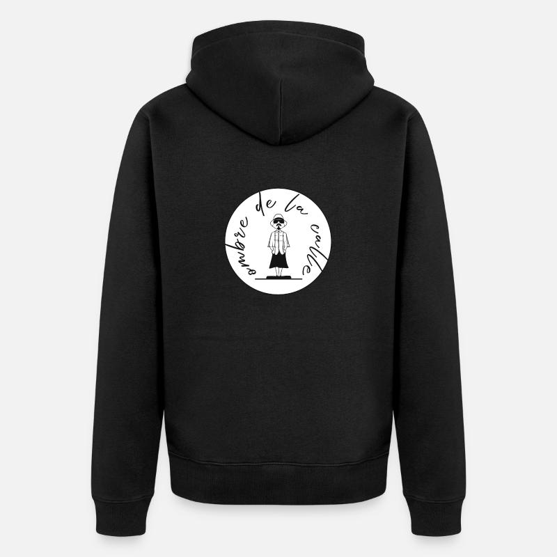 Ombre de la caille - Veste à capuche bio Premium Unisexe - noir