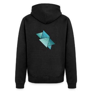 Triangleplant - Veste à capuche bio Premium Unisexe - noir - Dos - Nico (187cm)