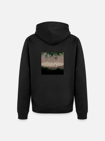 Lonely Voyager 021 - Unisex Premium Bio Zip Hoodie - Schwarz
