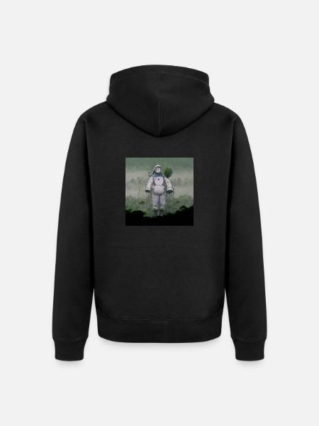 Lonely Voyager 037 - Unisex Premium Bio Zip Hoodie - Schwarz