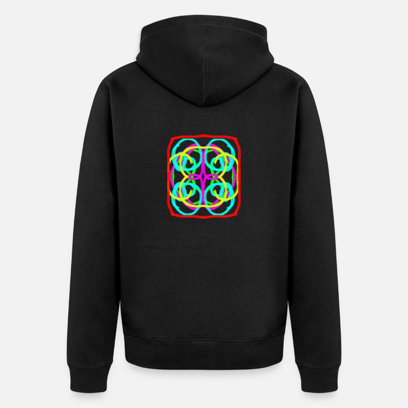 Cercle de couleur - Veste à capuche bio Premium Unisexe - noir