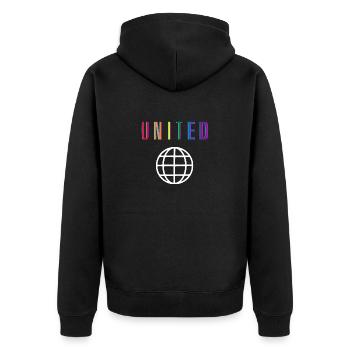 United - Retard - Front uniquement - Veste à capuche bio Premium Unisexe - noir - Dos - Nico (187cm)