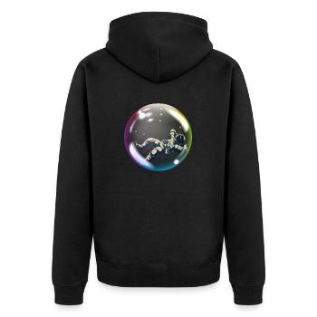 Astronaute - Veste à capuche bio Premium Unisexe - noir - Dos - Nico (187cm)